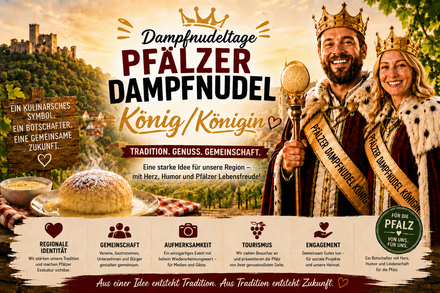 Verein „Pfälzer Dampfnudelkönig“ in Knittelsheim gegründet