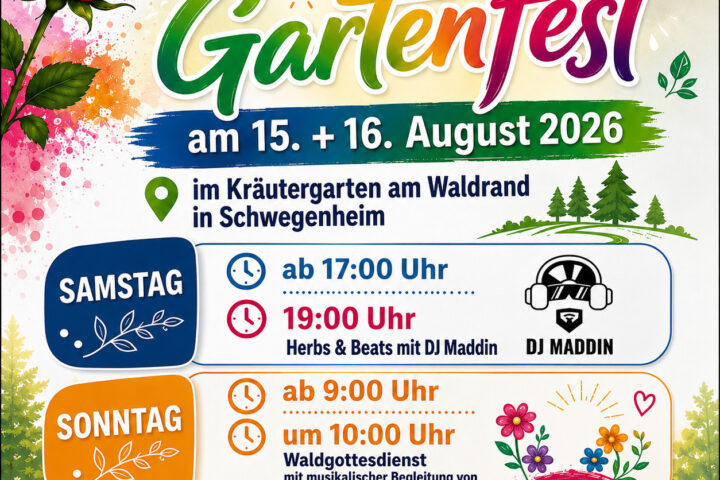 Gartenfest Schwegenheim 2026