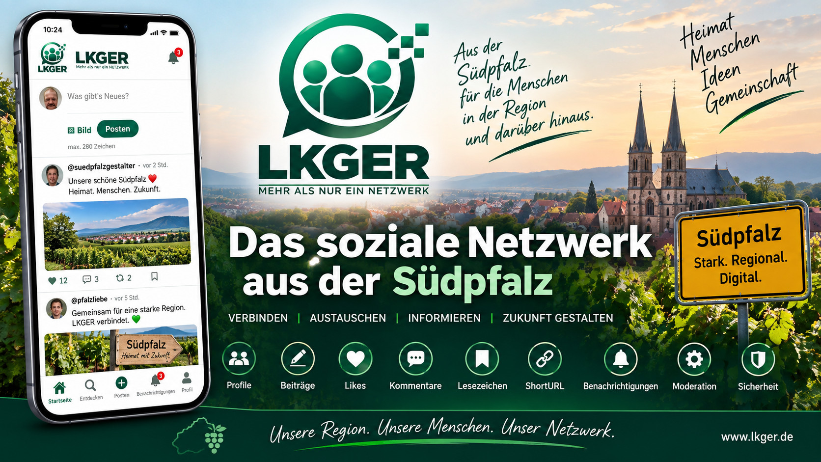 LKGER: Das soziale Netzwerk aus der Südpfalz | Projektvorstellung
